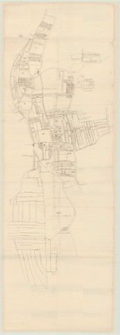 Neaufles-Auvergny - 1- "1741 Carte n°5 Les Molants, tènement au Bas-la-Vallée, l'ainesse Beaumont, la prévoté fieffé et nuements". * 2- "Carte de la preirie Le Trousselin et de l'ainesse du Tertre n° 6. 1741". *