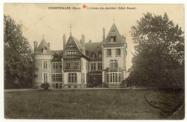Courteilles. Château du Jarrier - (Côté Ouest).