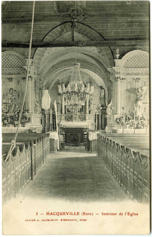 Hacqueville. Intérieur de l'Eglise.
