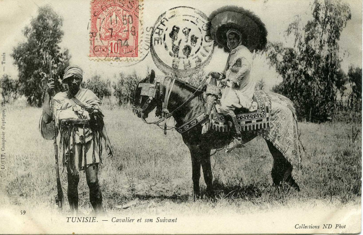 TUNISIE. - Cavalier et son Suivant