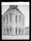 Porche occidental de l'église Saint-Benoit de Saint-Benoit-sur-Loire (Loiret).