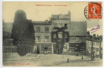 Thiberville. Place de la Pompe.