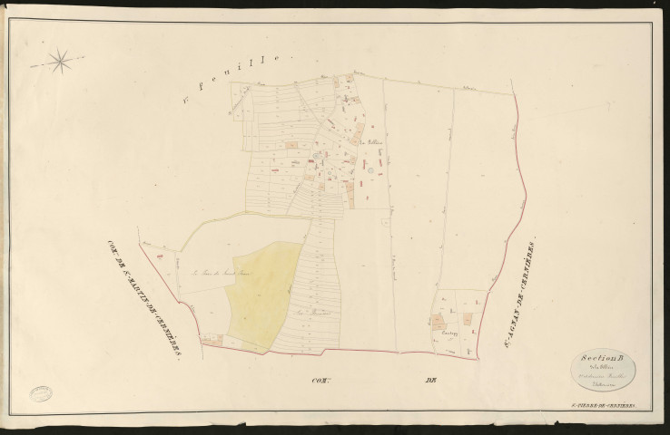 Saint-Pierre-de-Cernières. Section B _ de la Pillière _ 2e et dernière feuille