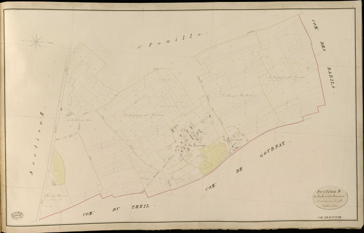 Bourth. Section D _ de Bouhours et des Fournieux _ 2e et dernière Feuille