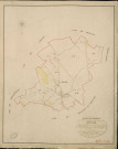 Moisville. Tableau d'assemblage _ du Plan Parcellaire de la Commune de Moisville _ Canton de Nonancourt - Evreux - Eure. _ Terminé sur le Terrain le , sous l'administration de M. Le Vicomte Raymond Delaitre, Préfet _ M. Huet, Maire _ et sous la Direction de M. Marel, Directeur des Contributions directes _ M. Hautier, Géomètre en Chef. _ Par M. Lefroid, Géomètre de 1re classe.
