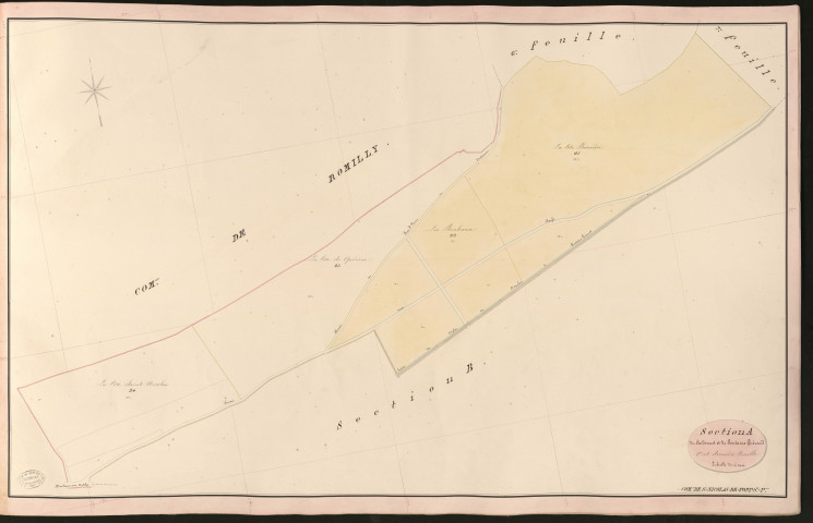 Saint-Nicolas-de-Pont-Saint-Pierre. Section A _ du Cardonnet et de Fontaine Guérard _ 8e et dernière Feuille
