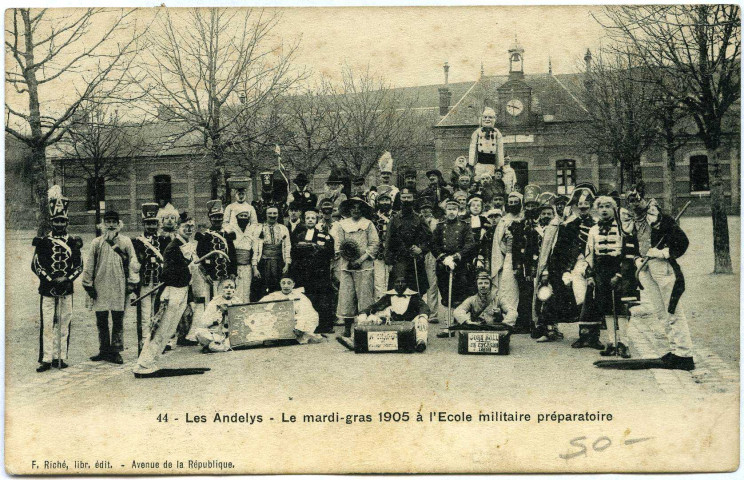 Andelys (Les). Le mardi-gras à l'école militaire préparatoire.