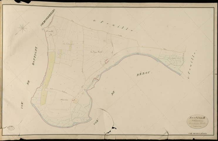 Tillières-sur-Avre. Section E _ d'Alaincourt _ 3e et dernière Feuille
