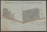 "Plan géométrique de trois pièces de terres en labour et clos situées en la paroisse de Bourg-Achard, appartenant à Mr Oursel, imprimeur du roi." (3 feuilles)