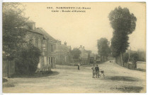 Normanville. Route d'Evreux.