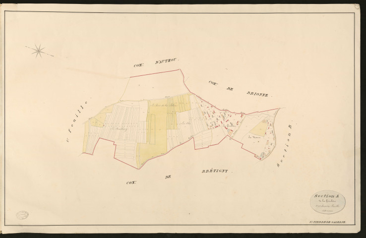 Saint-Pierre-de-Salerne. Section A _ de la Grivelière _ 2e et dernière Feuille