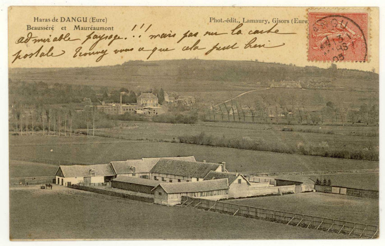 Dangu. Haras de Dangu-Beausséré et Mauréaumont.