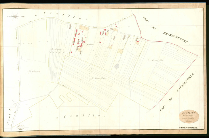 Tourneville. Section C _ de Tourneville _ 3e de 4 Feuilles