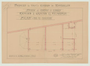 Breuilpont _"Ferme du château de Lorey. Propriété de Mme la comtesse de Montgrillon. Remise à grains et fourrage".