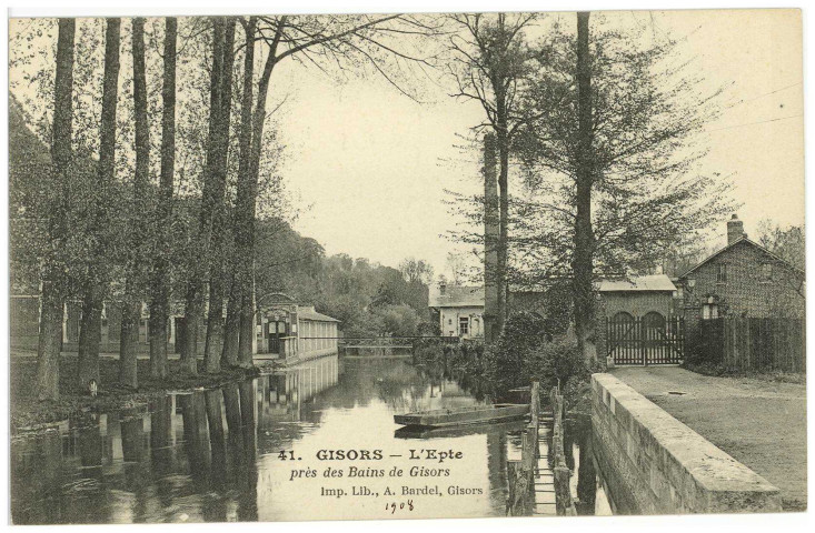 Gisors. L'Epte près des Bains de Gisors.