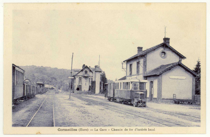 Cormeilles. La Gare-Chemin de fer d'intérêt local.