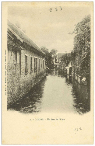 Gisors. Un bras de l'Epte.