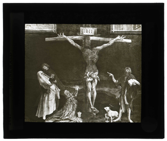 Musée Unterlinden de Colmar (Haut-Rhin), tableau de Matthias Grünewald "La Crucifixion" .
