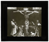 Musée Unterlinden de Colmar (Haut-Rhin), tableau de Matthias Grünewald "La Crucifixion" .