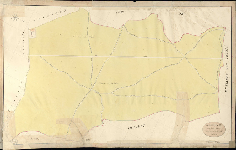 Ventes (Les). Section G _ de la Forêt d'Evreux _ 13e et dernière Feuille