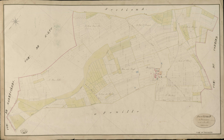 Val-David (Le). Section B _ de Berniencourt _ 1re de 2 Feuilles