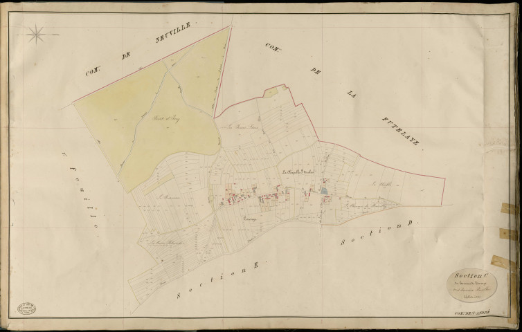 Saint-André-de-l'Eure. Section C _ du Hameau de Touvoye _ 2e et dernière Feuille