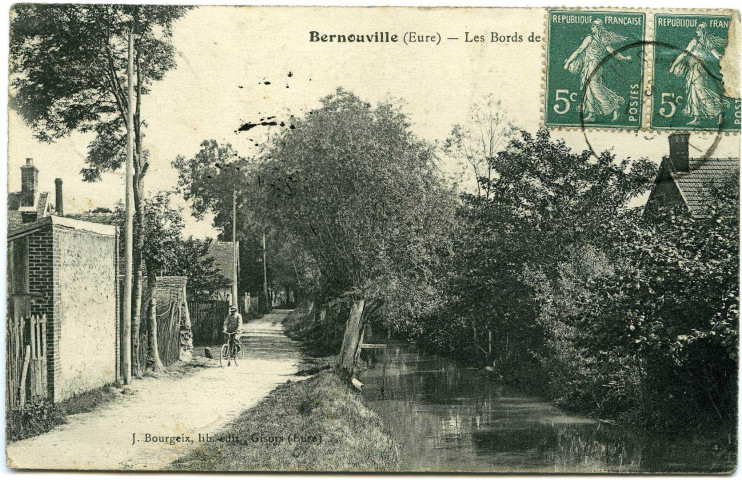 Bernouville. Les Bords de la Bonde.