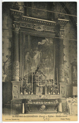 Saint-Pierre-de-Cernières. Eglise - Maître-Autel.