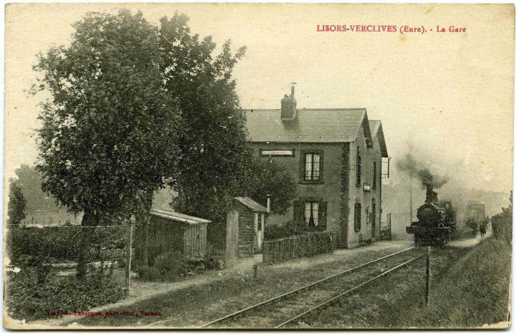 Mesnil-Verclives (Le). Lisors-Verclives (Eure). - La Gare.