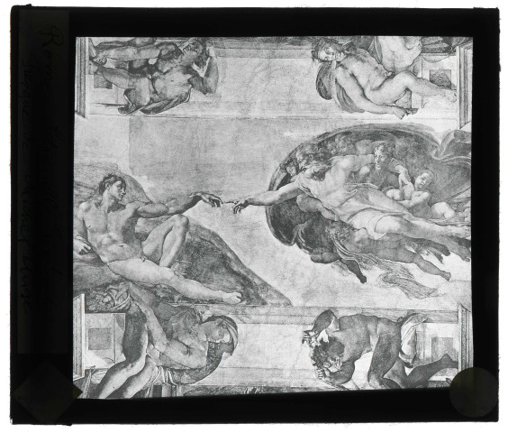 Chapelle Sixtine du Vatican, "La Création d'Adam" de Michel-Ange.