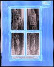 "Histoire générale du diocèse d'Évreux" du chanoine Bonnenfant tome I, planche XXVIII trinités de Brétigny (Eure) et de Drucourt (Eure), pietà de l'église Notre-Dame des Andelys (Eure), Vierge aux anges de Drucourt.