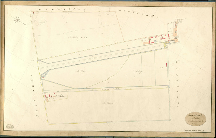 Normanville. Section B _ du Robichon _ 2e et dernière Feuille