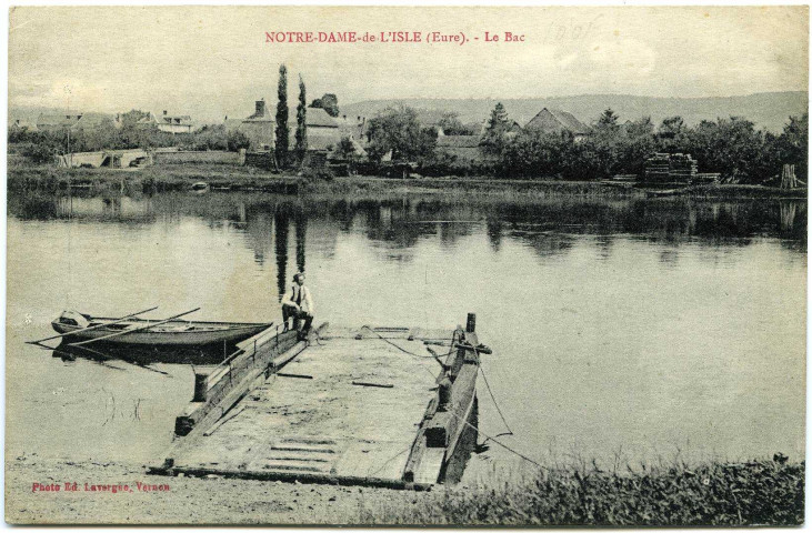 Notre-Dame-de-l'Isle. Le Bac.