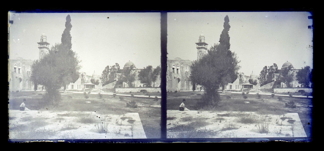 Minaret de la mosquée Al-Aqsa à Jérusalem (Israël).