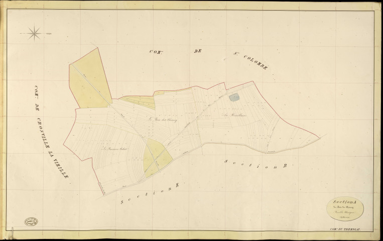 Tremblay-Omonville (Le). Section A _ du Bois du Chesney _ Feuille Unique