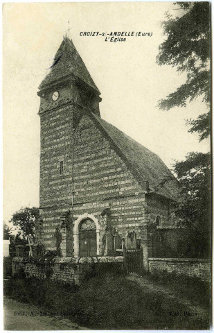 Seine-Maritime. Croisy-sur-Andelle. - L'Eglise.
