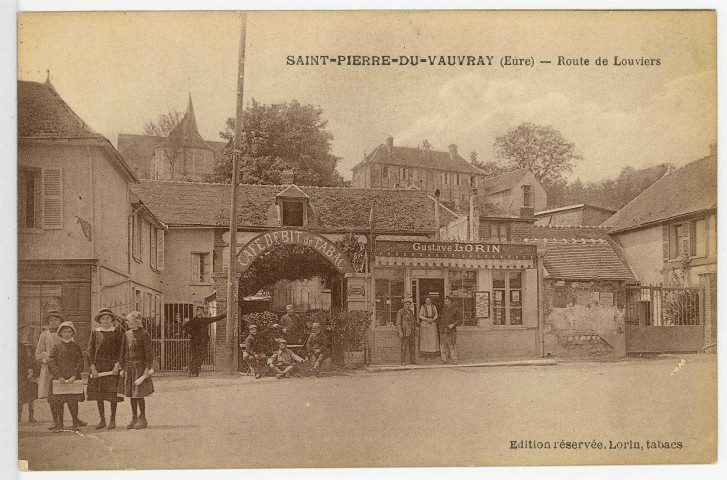 Saint-Pierre-du-Vauvray. Route de Louviers.