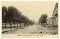 Evreux-Ville. Rue Saint-Léger et Place Dupont de l'Eure.
