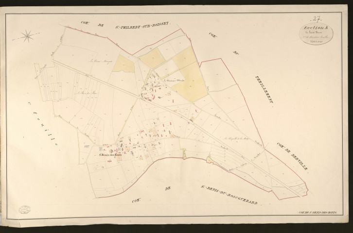 Saint-Denis-des-Monts. Section A _ de Saint Denis _ 2e et dernière Feuille