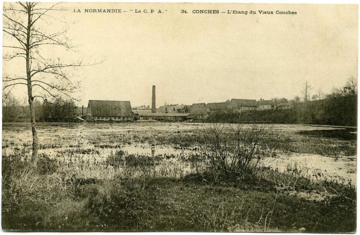 Conches-en-Ouche. L'Étang du Vieux Conches.