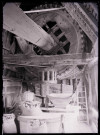 Mécanisme intérieur du moulin à vent de Coquelle (Pas-de-Calais).