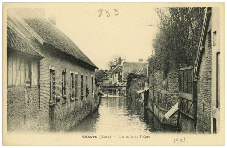 Gisors. Un coin de l'Epte.