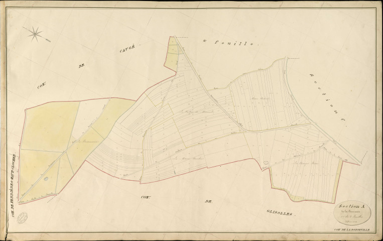 Bonneville-sur-Iton (La). Section A _ de la Brisonnerie _ 1re de 2 Feuilles