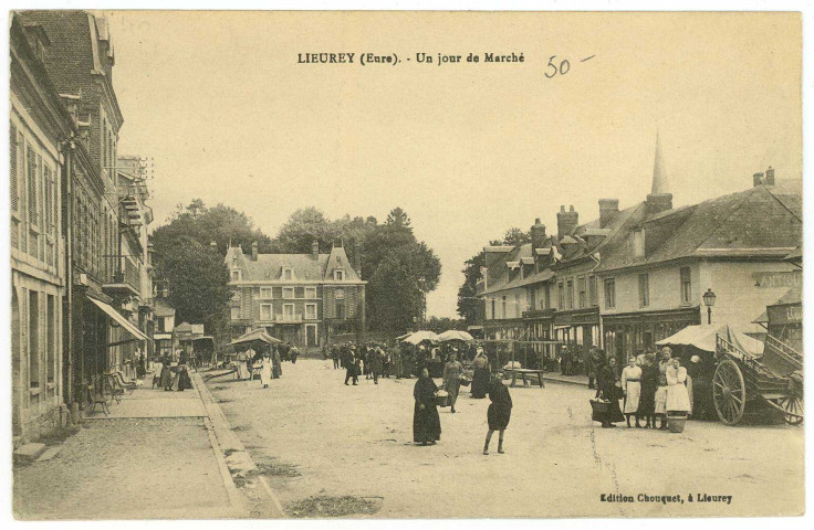 Lieurey. Un jour de Marché.