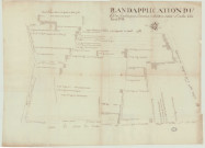 Sainte-Marthe - "Plan d'application du fief du Colombier pour l'extension des fonds de Sainte-Marthe". *