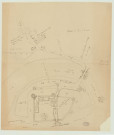 Pont-de-l'Arche _Plan du château de Pont-de-l'Arche, plan du pont et du "moulinet pour le montage des grands bateaux".