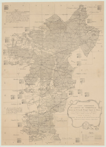 Carte agronomique des cantons de l'arrondissement de Bernay Thiberville