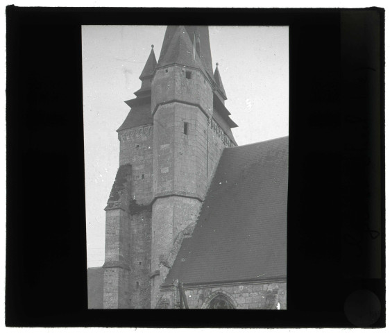 Église du Gros-Theil (Eure), clocher.