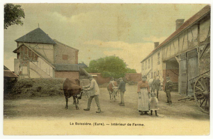 Boissière (La). Intérieur de Ferme.