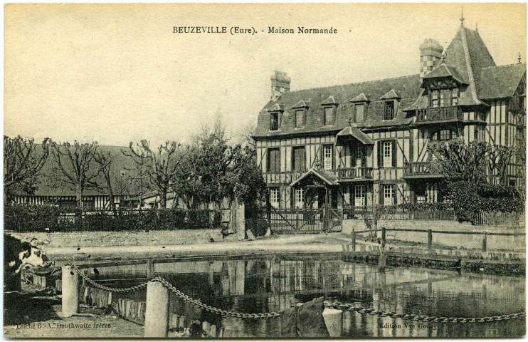 Beuzeville. Maison Normande de la Motte-Rollin.